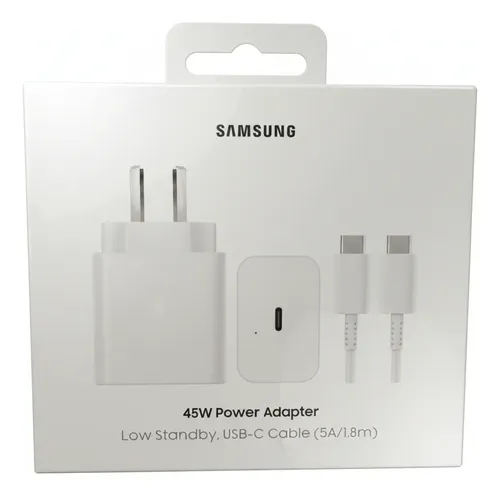CARGADOR CEL TIPO C SAMSUNG 45W + CABLE TIPO C