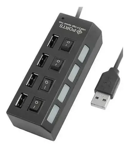 HUB USB 4 PUERTOS CON CORTE
