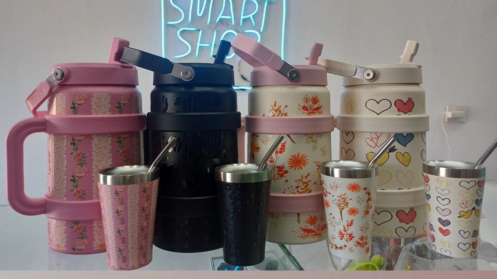 TERMOLAR ESTAMPADO CON MATE Y BOMBILLA