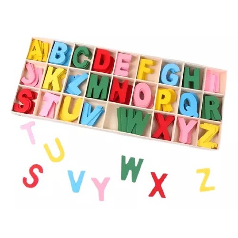 LETRAS DE MADERA DIDACTICO ABECEDARIO MT6636