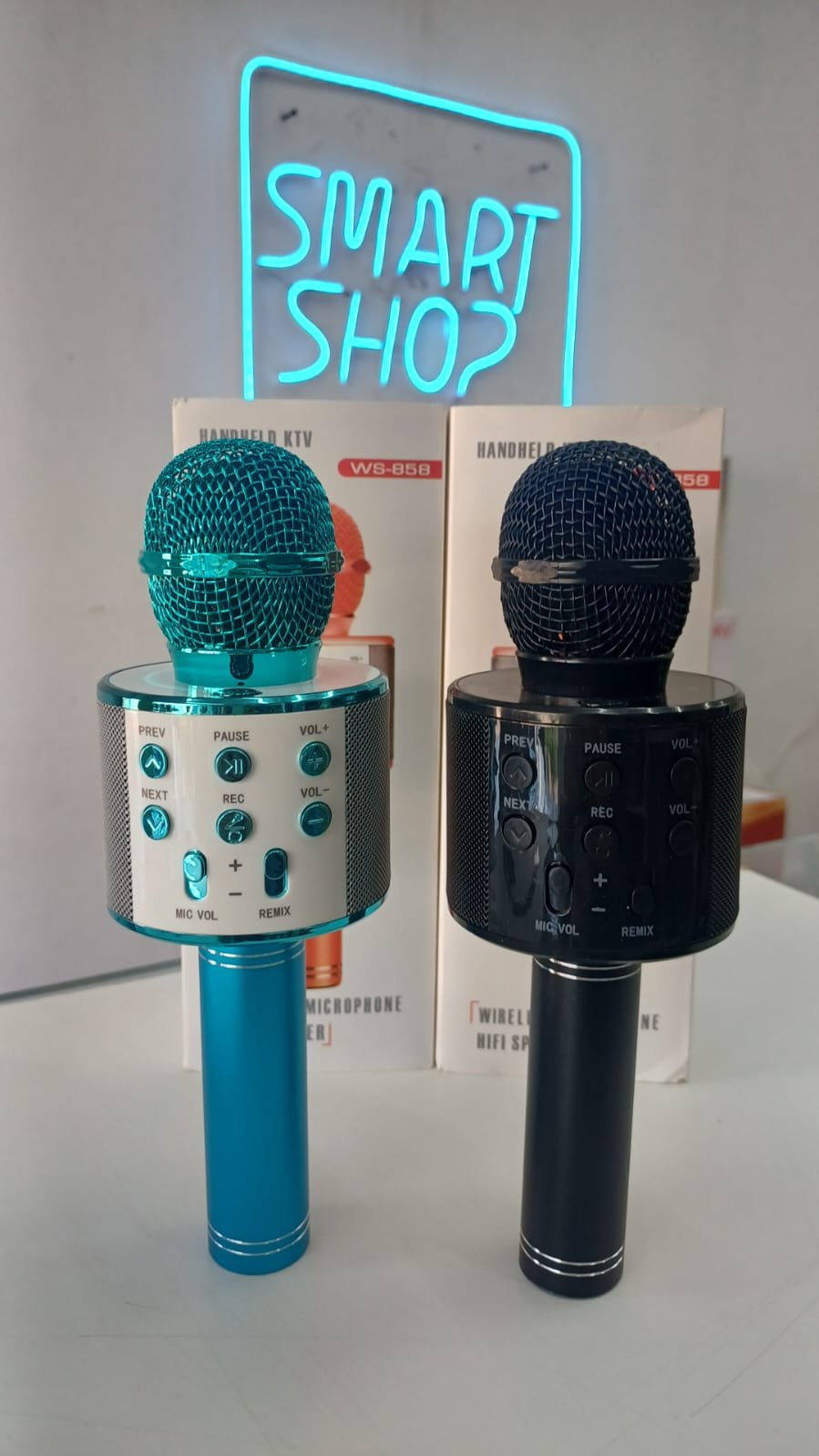 MICROFONO PARLANTE BLUETOOTH KARAOKE WS-858