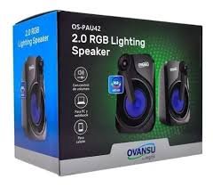 PARLANTE PC USB LEDS RGB - OVANSU