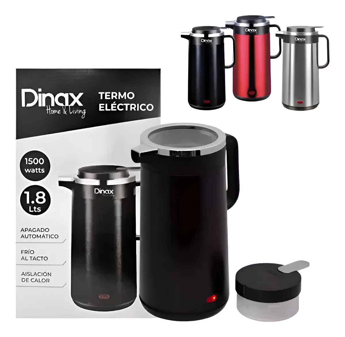 PAVA TERMO ELECTRICO 1.8 L 1500W DINAX
