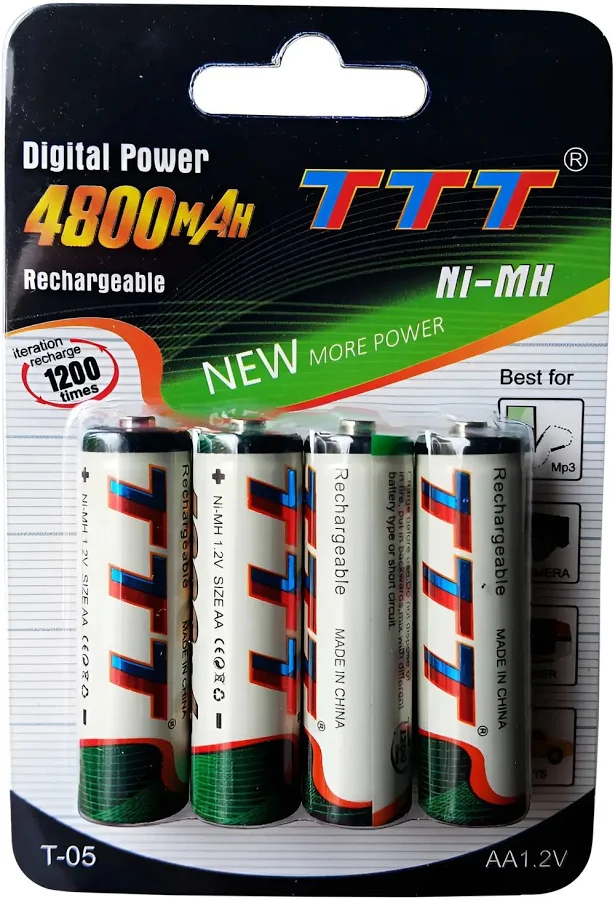 PILA AA X4 RECARGABLE 4800 MAH TTT NI-MH
