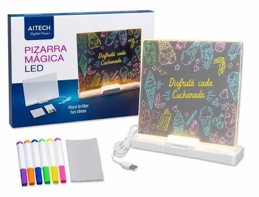 PIZARRA MAGICA LED AITECH 20x30cm