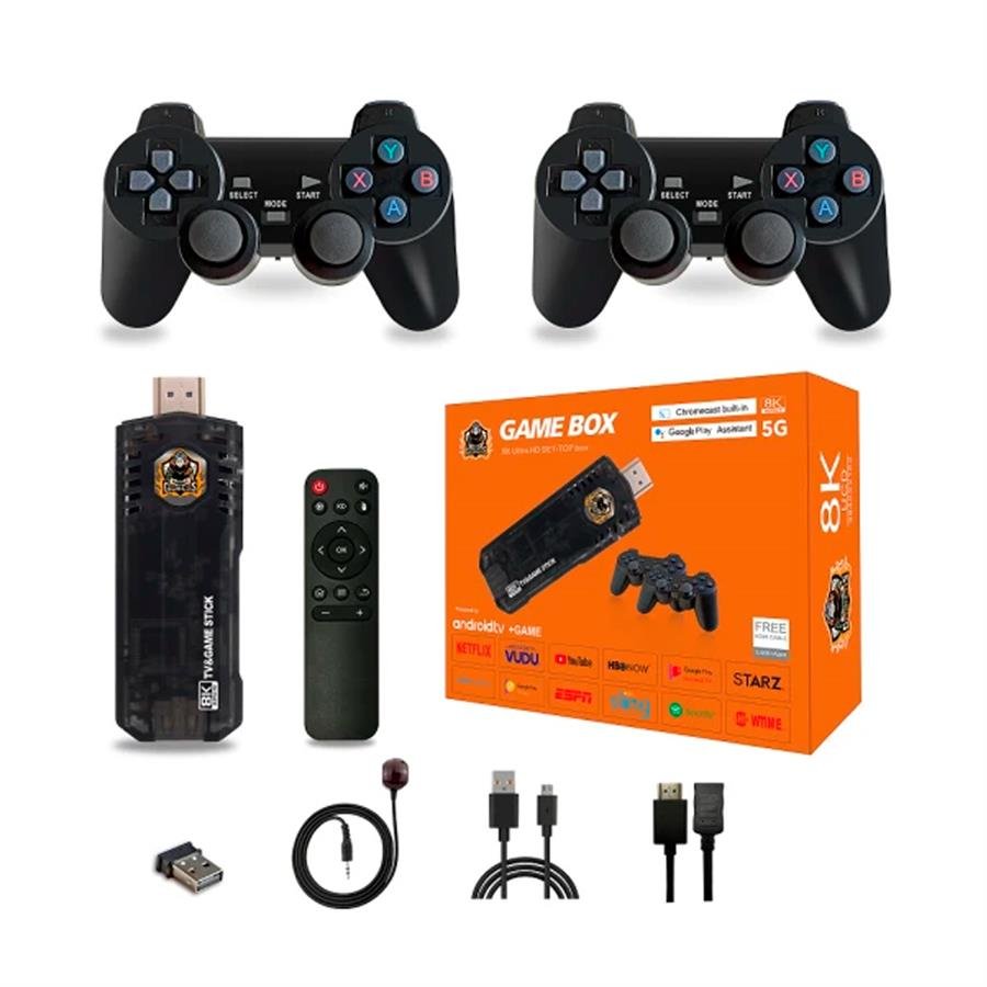 TV BOX Y TV STICK + 2 JOYSTICK RS-110