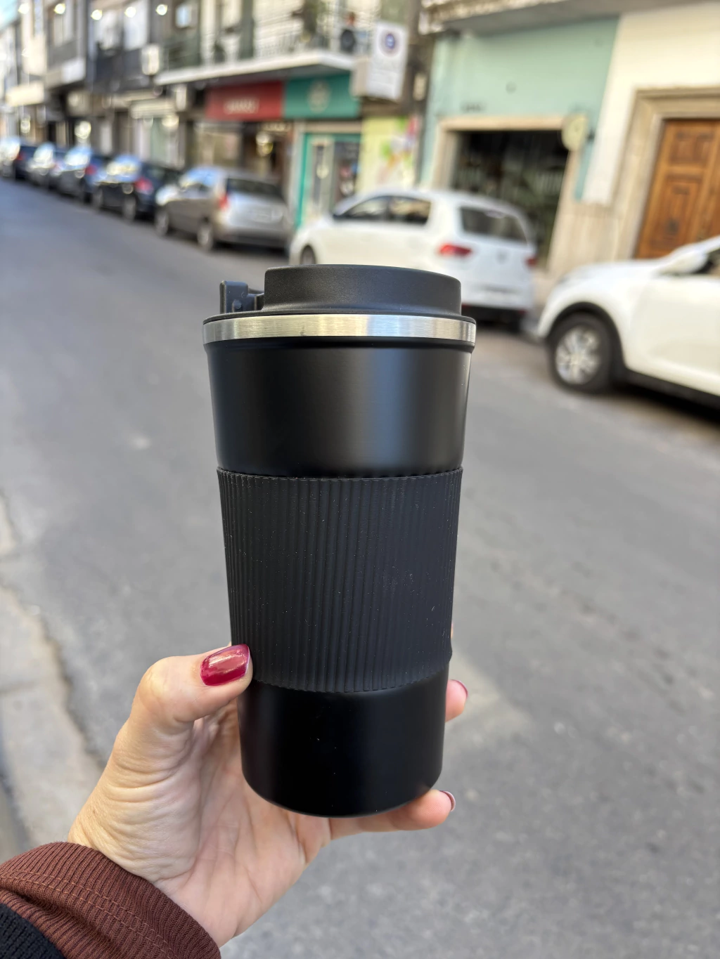 VASO CAFETERO COLORES GOMA